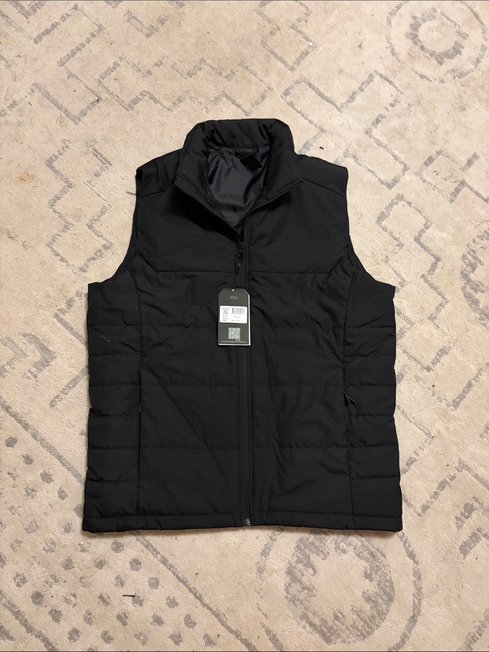 Men's Black Sierra Quilted Puffer Vest